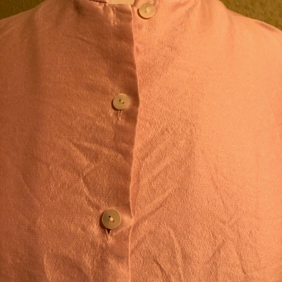 Soft Pink Silk Talbots Jacket Embroidered cutouts - Picture 5 of 8